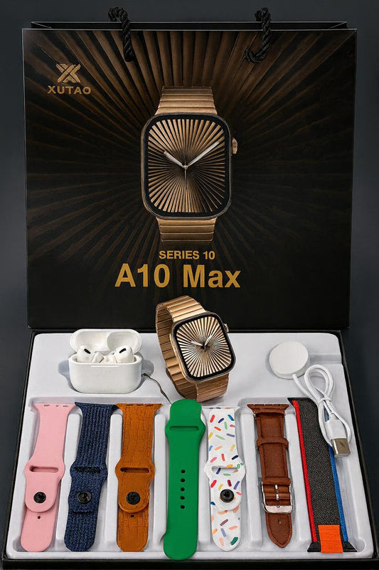 Montre connectée et 2bracelets interchangeables + écouteurs